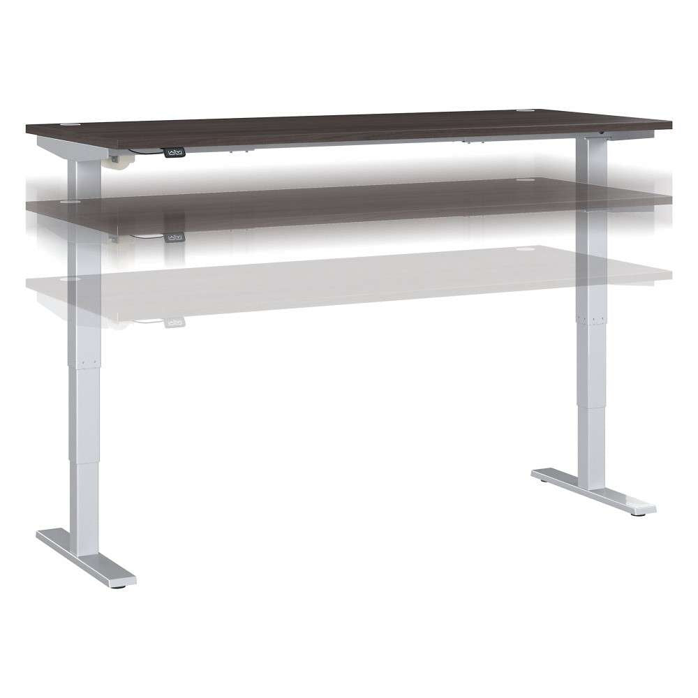 Bush Furniture - Move 40 Series 72Wx30D Electric Height Adjustable Standing Desk in Storm Gray - M4S7230SGSK veiw 1