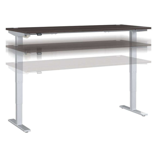 Bush Furniture - Move 40 Series 72Wx30D Electric Height Adjustable Standing Desk in Storm Gray - M4S7230SGSK veiw 1