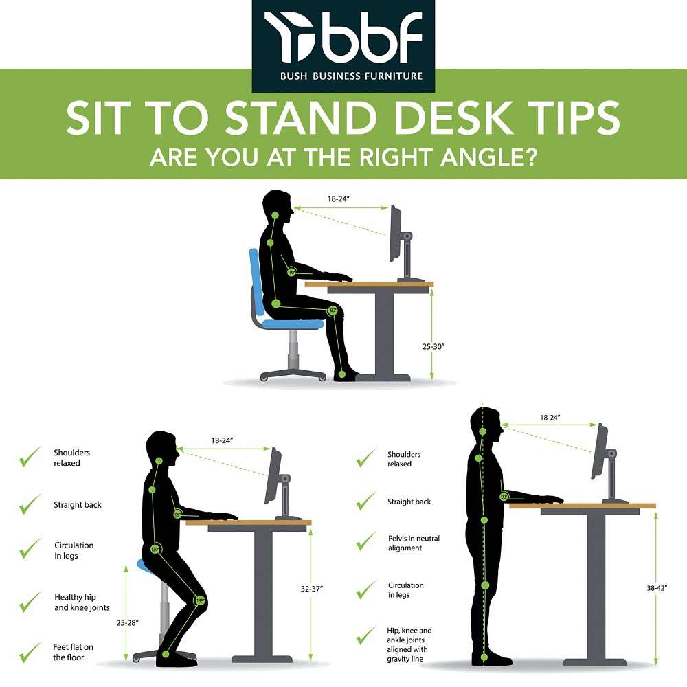 Bush Furniture - Move 40 Series 72W x 30D Electric Height Adjustable Standing Desk in Black Walnut with Black Base - M4S7230BWBK veiw 4