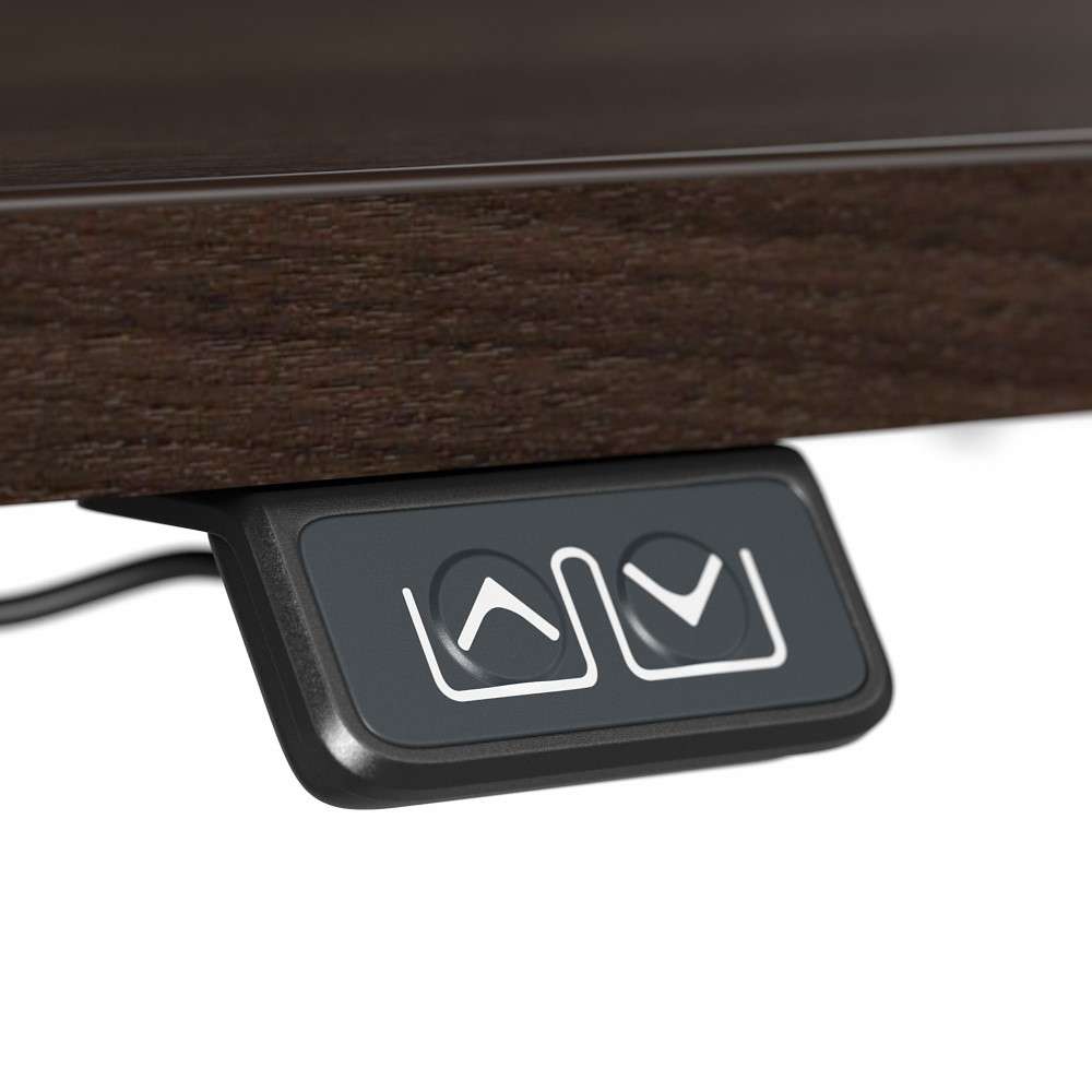 Bush Furniture - Move 40 Series 72W x 30D Electric Height Adjustable Standing Desk in Black Walnut with Black Base - M4S7230BWBK veiw 5