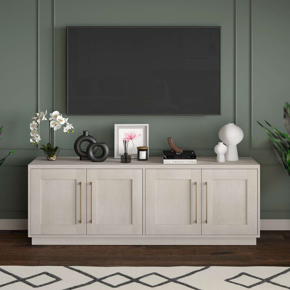 Hudson & Canal - Tillman Rectangular TV Stand for TVs up to 75in in Alder White - TV1845 veiw 2