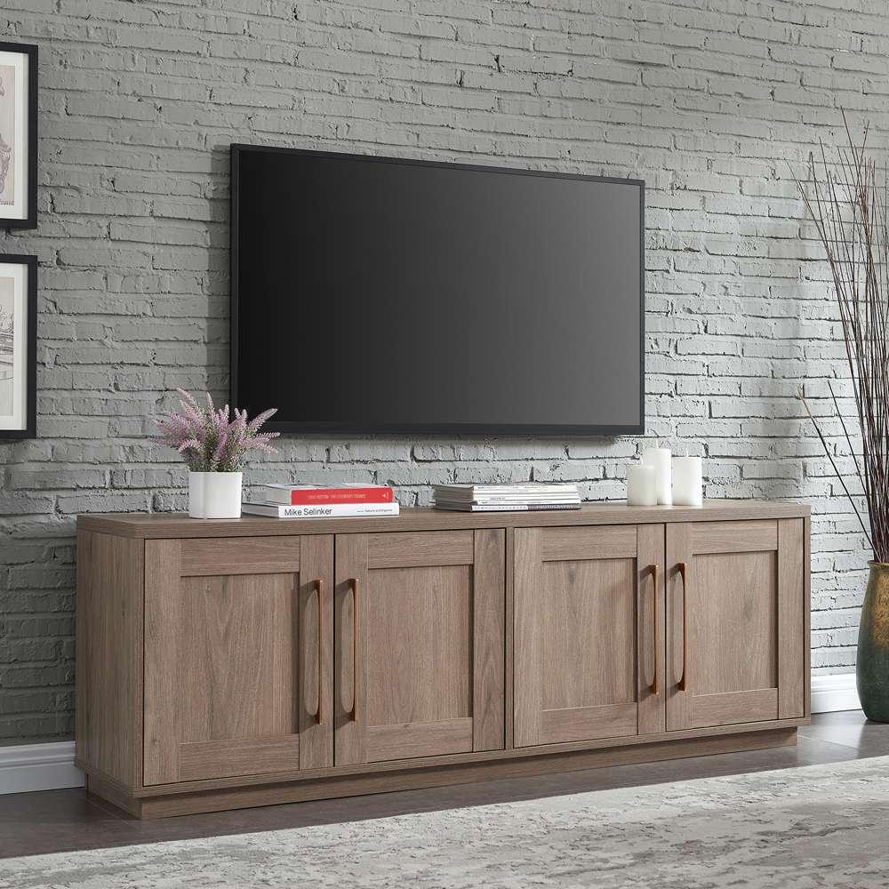 Hudson & Canal - Tillman Rectangular TV Stand for TVs up to 75in Antiqued Gray Oak - TV1637 veiw 2