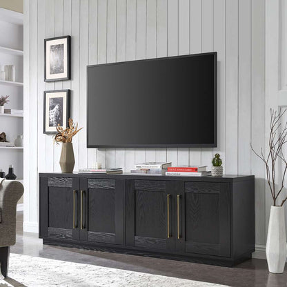 Hudson & Canal - Tillman Rectangular TV Stand for TVs up to 75in in Black Grain - TV1634 veiw 2