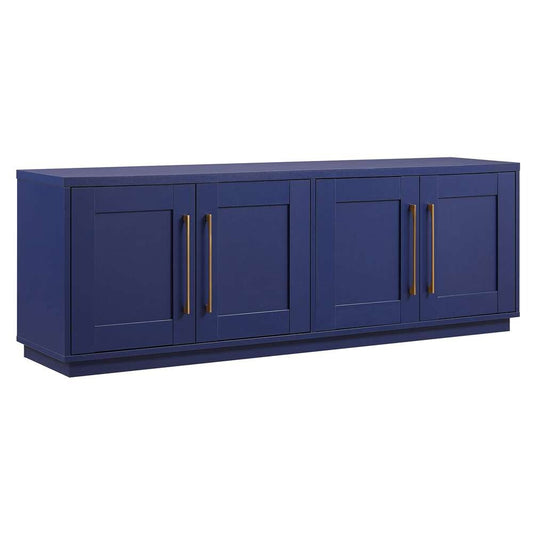Hudson & Canal - Tillman Rectangular TV Stand for TVs up to 75in in Dark Blue - TV1923 veiw 1