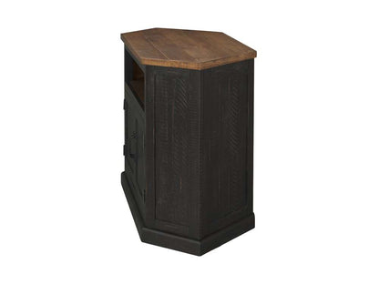 Martin Svensson Home -  Rustic Corner TV Stand, Antique Black and Honey - 90975 veiw 6