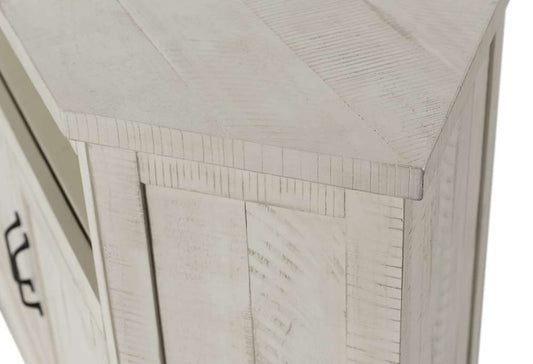 Martin Svensson Home -  Rustic Corner TV Stand, White - 90973 veiw 2