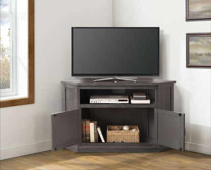 Martin Svensson Home -  Rustic Corner TV Stand, Grey - 90979 veiw 3