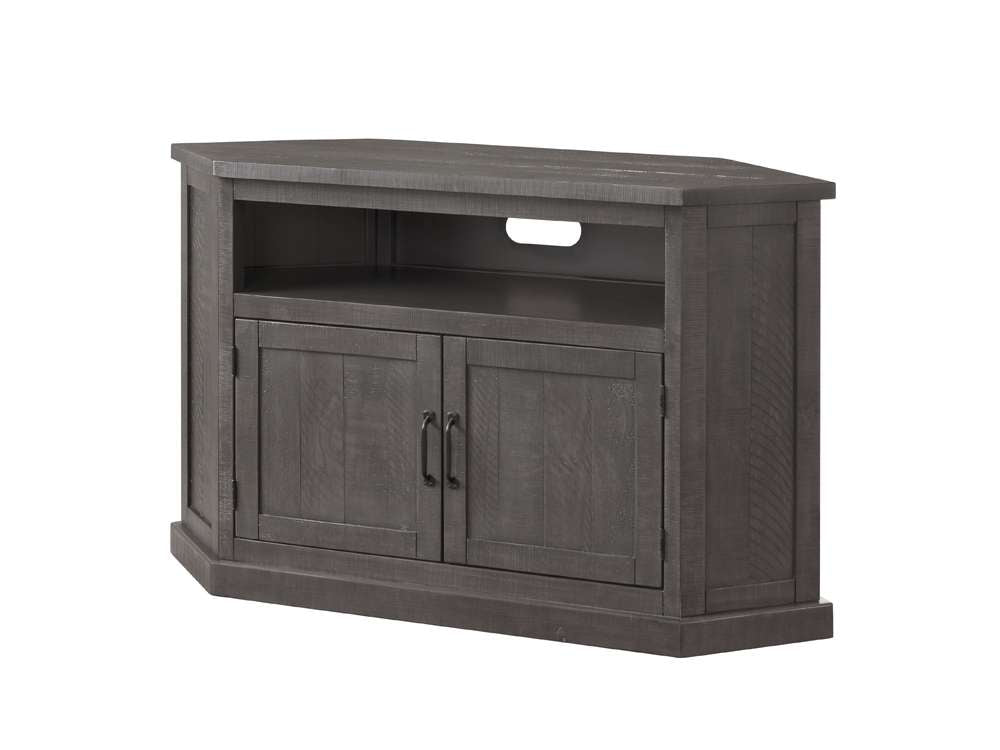 Martin Svensson Home -  Rustic Corner TV Stand, Grey - 90979 veiw 4