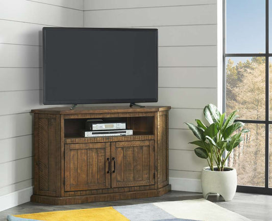 Martin Svensson Home -  Rustic Corner TV Stand, Natural - 90972 veiw 1