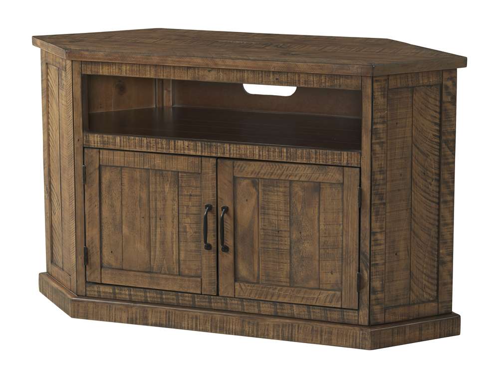Martin Svensson Home -  Rustic Corner TV Stand, Natural - 90972 veiw 4