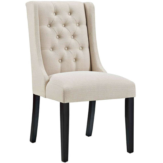 Modway - Baronet Button Tufted Fabric Dining Chair - EEI-2235-BEI veiw 1