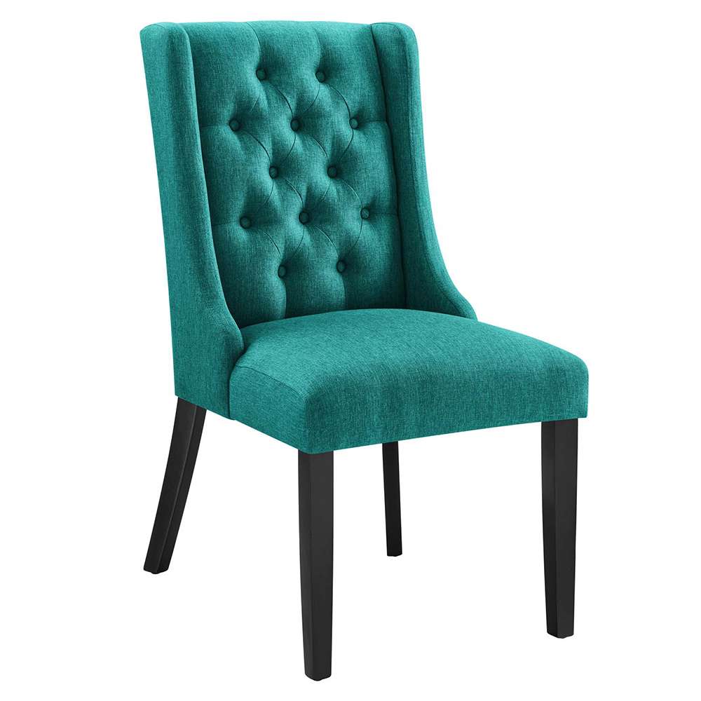 Modway - Baronet Button Tufted Fabric Dining Chair - EEI-2235-TEA veiw 1