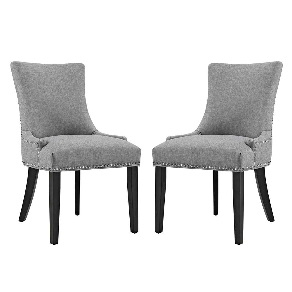 Modway - Marquis Dining Side Chair Fabric (Set of 2) - EEI-2746-LGR-SET veiw 1