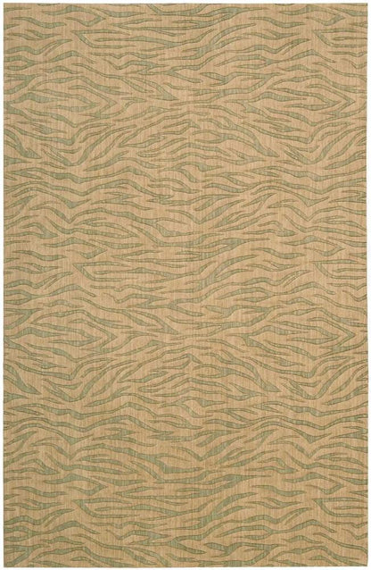 Nourison - Cosmopolitan CS29 Beige and Green 36in x 56in Area Rug - CS29-99446663887_CLOSEOUT veiw 1