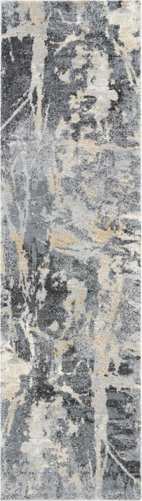 Nourison - Fusion FSS10 Beige and Bone 22in x 76in Plush Shag Hallway Rug - FSS10-99446316493 veiw 1