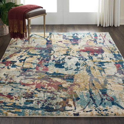 Nourison - Fusion FSS10 Multicolor 53in x 73in Colorful Area Rug - FSS10-99446316769 veiw 2