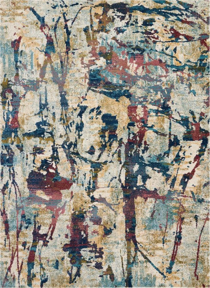 Nourison - Fusion FSS10 Multicolor 710in x 106in Oversized Plush Shag Rug - FSS10-99446316899 veiw 1