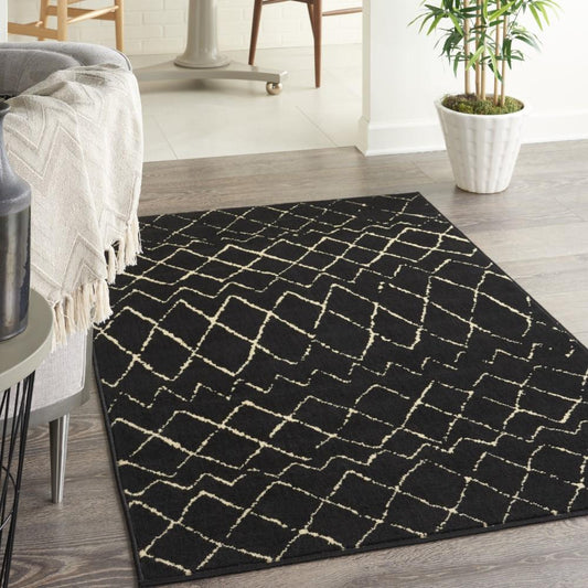 Nourison - Grafix GRF04 Black 39in x 59in Area Rug - GRF04-99446809483 veiw 2