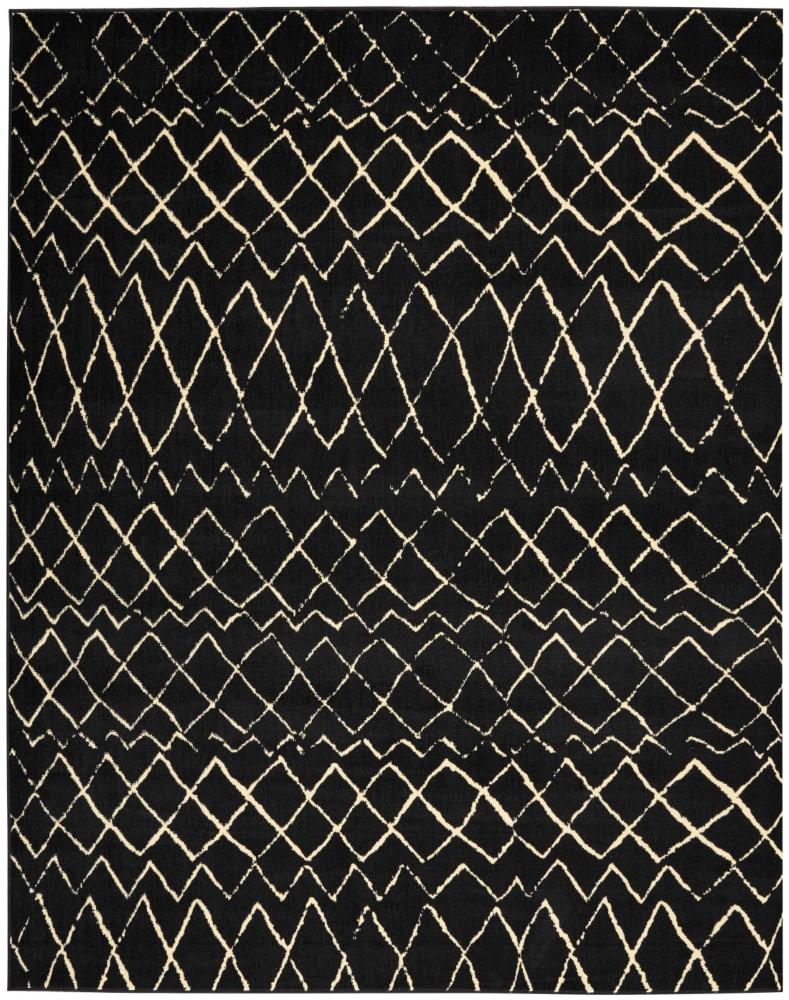 Nourison - Grafix GRF04 Black 710in x 910in Large Rug - GRF04-99446394828 veiw 1