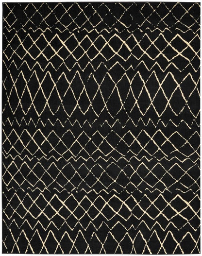 Nourison - Grafix GRF04 Black 710in x 910in Large Rug - GRF04-99446394828 veiw 1