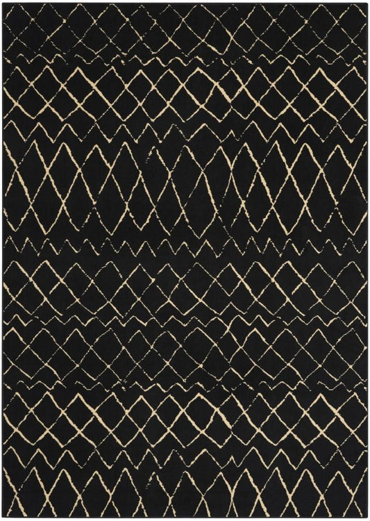 Nourison - Grafix GRF04 Black 7x10 Area Rug - GRF04-99446809513 veiw 1