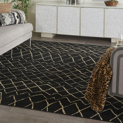 Nourison - Grafix GRF04 Black 7x10 Area Rug - GRF04-99446809513 veiw 2