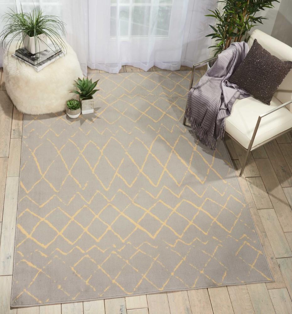 Nourison - Grafix GRF04 Bone 53in x 73in Area Rug - GRF04-99446394835_CLOSEOUT veiw 2