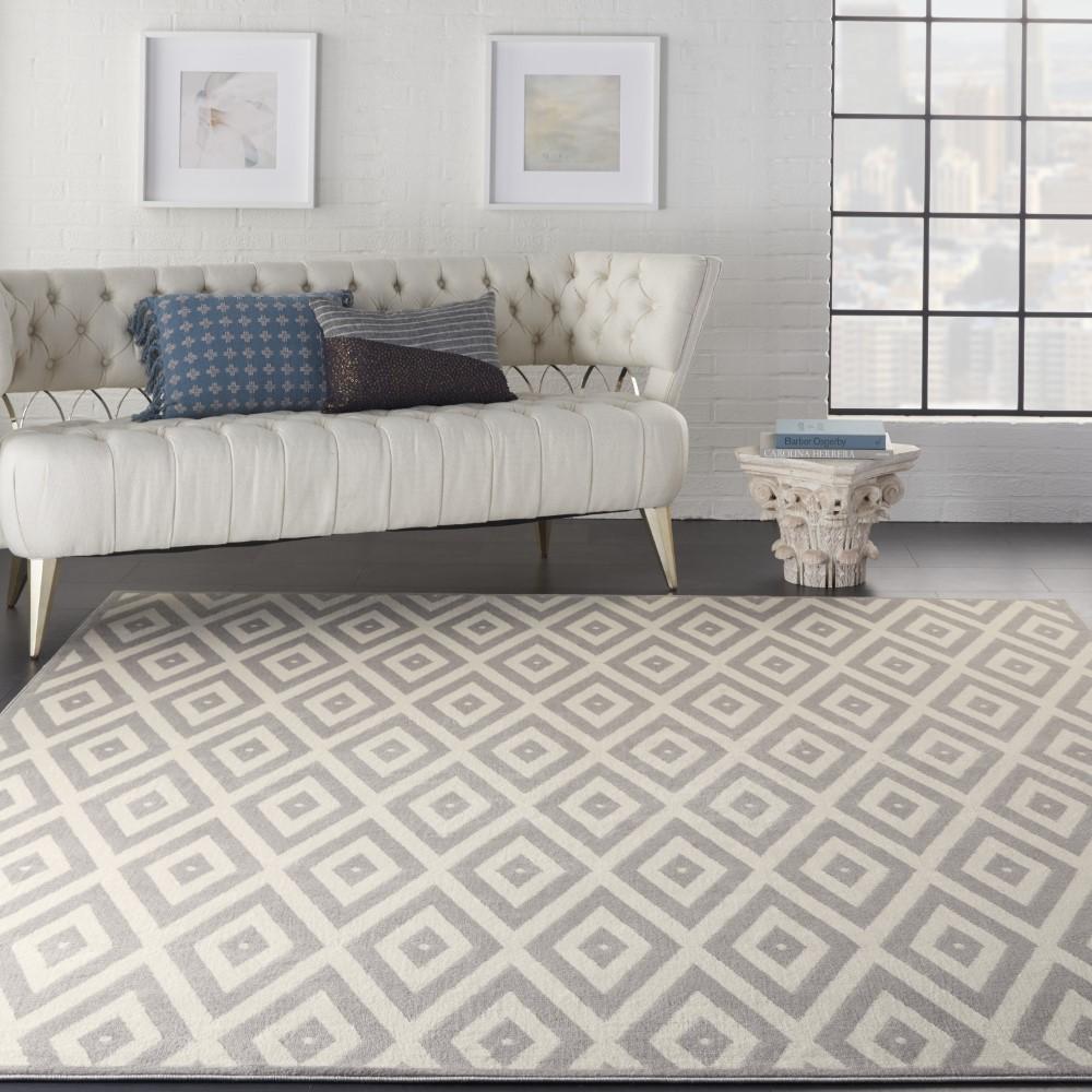 Nourison - Grafix GRF18 White/Bone 710in x 910in Large Rug - GRF18-99446411853 veiw 2