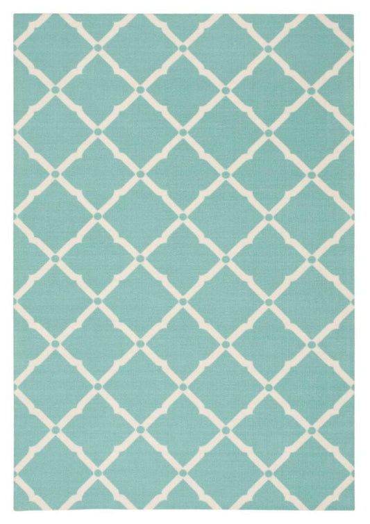 Nourison - Home & Garden RS091 Blue 10x13 Rug - RS091-99446208187_CLOSEOUT veiw 1