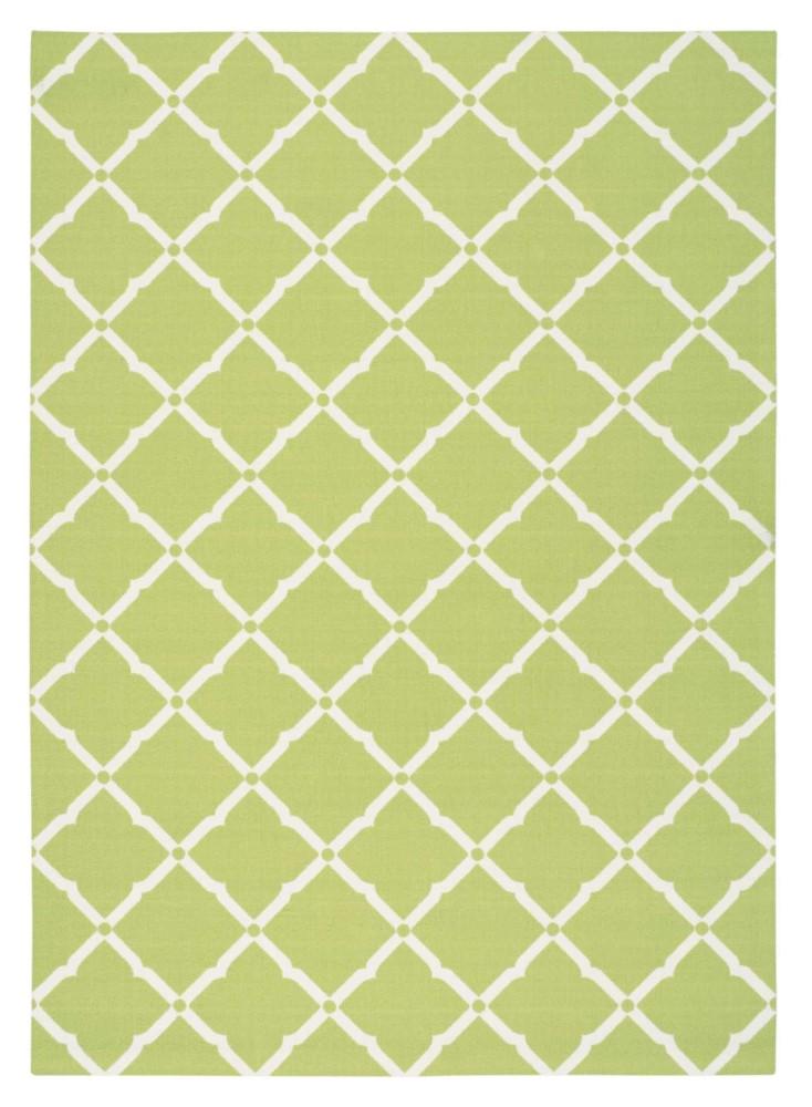 Nourison - Home & Garden RS091 Green 10x13 Rug - RS091-99446208194_CLOSEOUT veiw 1