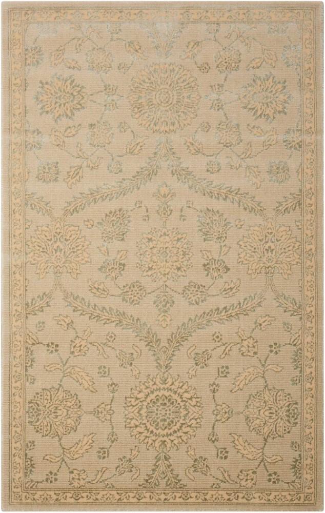 Nourison - Luminance LUM04 Beige and Green 35in x 55in Area Rug - LUM04-99446194336_CLOSEOUT veiw 1