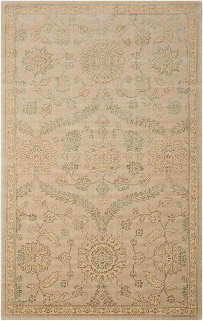 Nourison - Luminance LUM04 Beige and Green 35in x 55in Area Rug - LUM04-99446194336_CLOSEOUT veiw 1