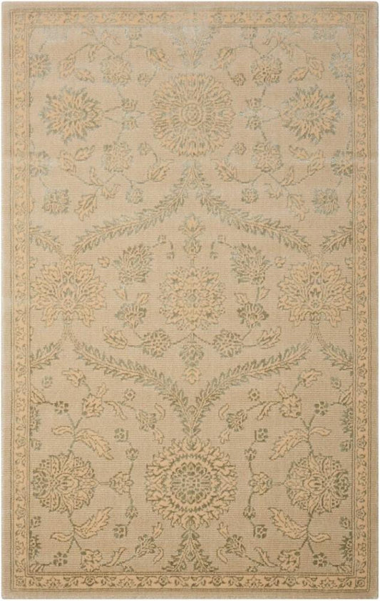 Nourison - Luminance LUM04 Beige and Green 35in x 55in Area Rug - LUM04-99446194336_CLOSEOUT veiw 1