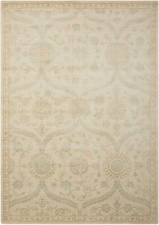 Nourison - Luminance LUM04 Beige and Green 53in x 75in Area Rug - LUM04-99446194329_CLOSEOUT veiw 1