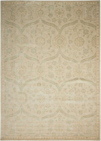 Nourison - Luminance LUM04 Beige and Green 76in x 106in Rug - LUM04-99446194312_CLOSEOUT veiw 1