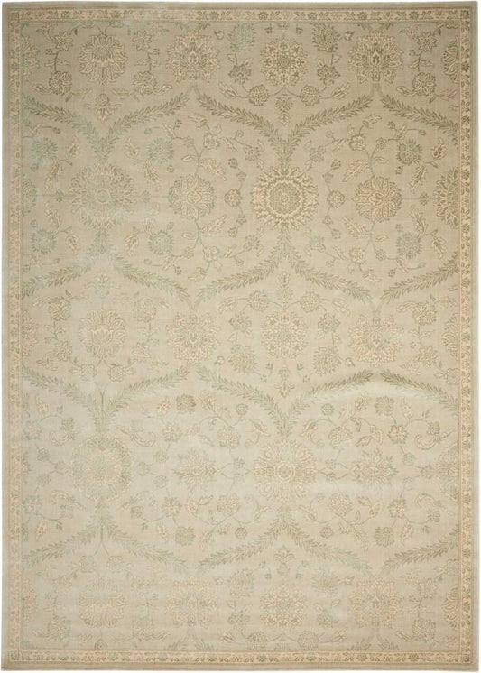 Nourison - Luminance LUM04 Beige and Green 76in x 106in Rug - LUM04-99446194312_CLOSEOUT veiw 1