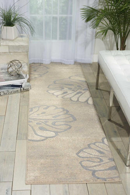 Nourison - Maxell MAE04 Beige 22in x 76in Hallway Rug - MAE04-99446335173 veiw 2