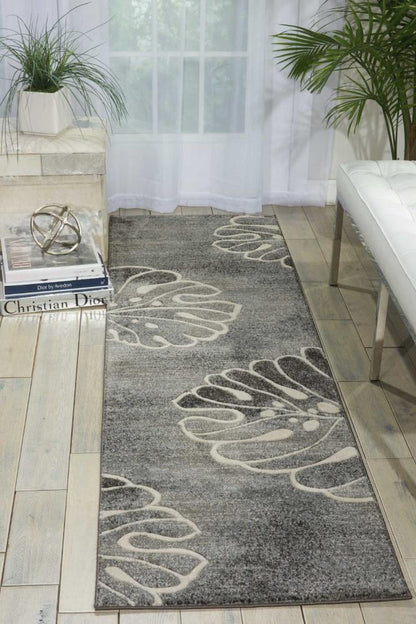 Nourison - Maxell MAE04 Bone 22in x 76in Hallway Rug - MAE04-99446335074 veiw 2