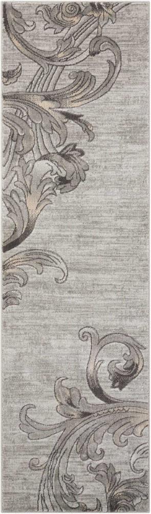 Nourison - Maxell MAE05 Grey 22in x 76in Hallway Rug - MAE05-99446335272 veiw 1