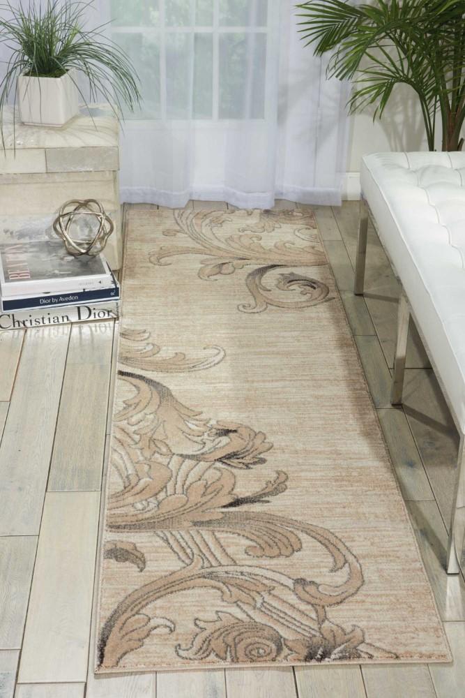 Nourison - Maxell MAE05 Taupe 22in x 76in Hallway Rug - MAE05-99446335180 veiw 2