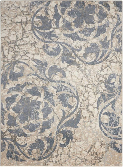Nourison - Maxell MAE10 Grey and Ivory 310in x 510in Area Rug - MAE10-99446343734 veiw 1
