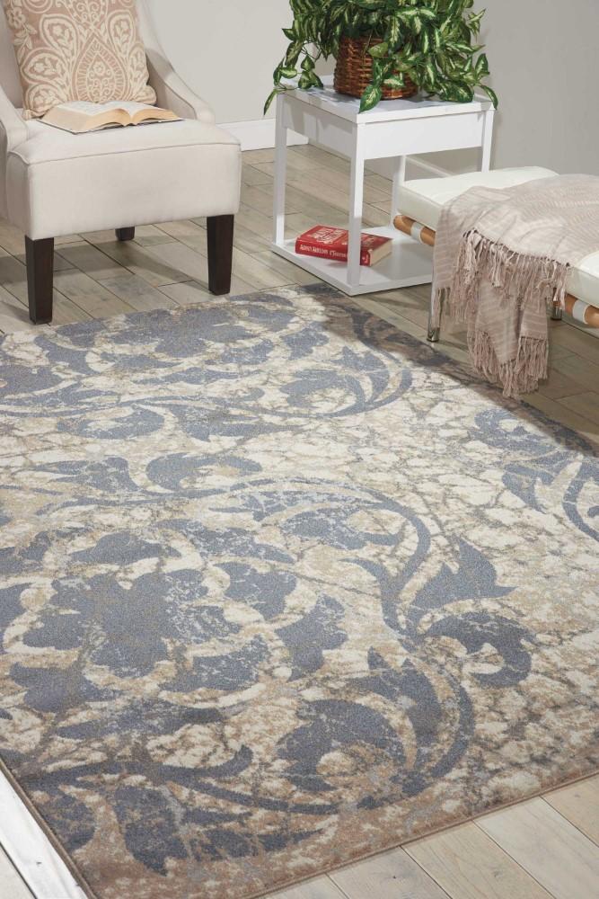 Nourison - Maxell MAE10 Grey and Ivory 310in x 510in Area Rug - MAE10-99446343734 veiw 2