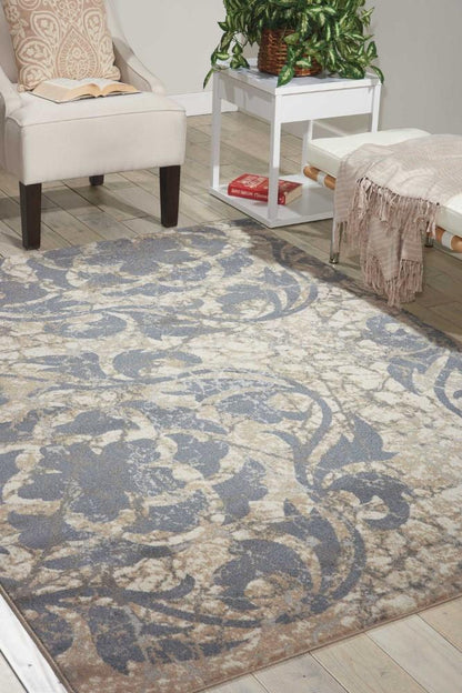 Nourison - Maxell MAE10 Grey and Ivory 310in x 510in Area Rug - MAE10-99446343734 veiw 2