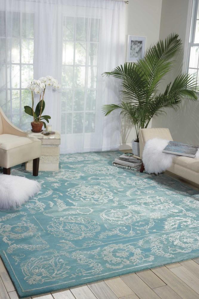 Nourison - Opaline OPA12 Blue 39in x 59in Area Rug - OPA12-99446353863_CLOSEOUT veiw 2