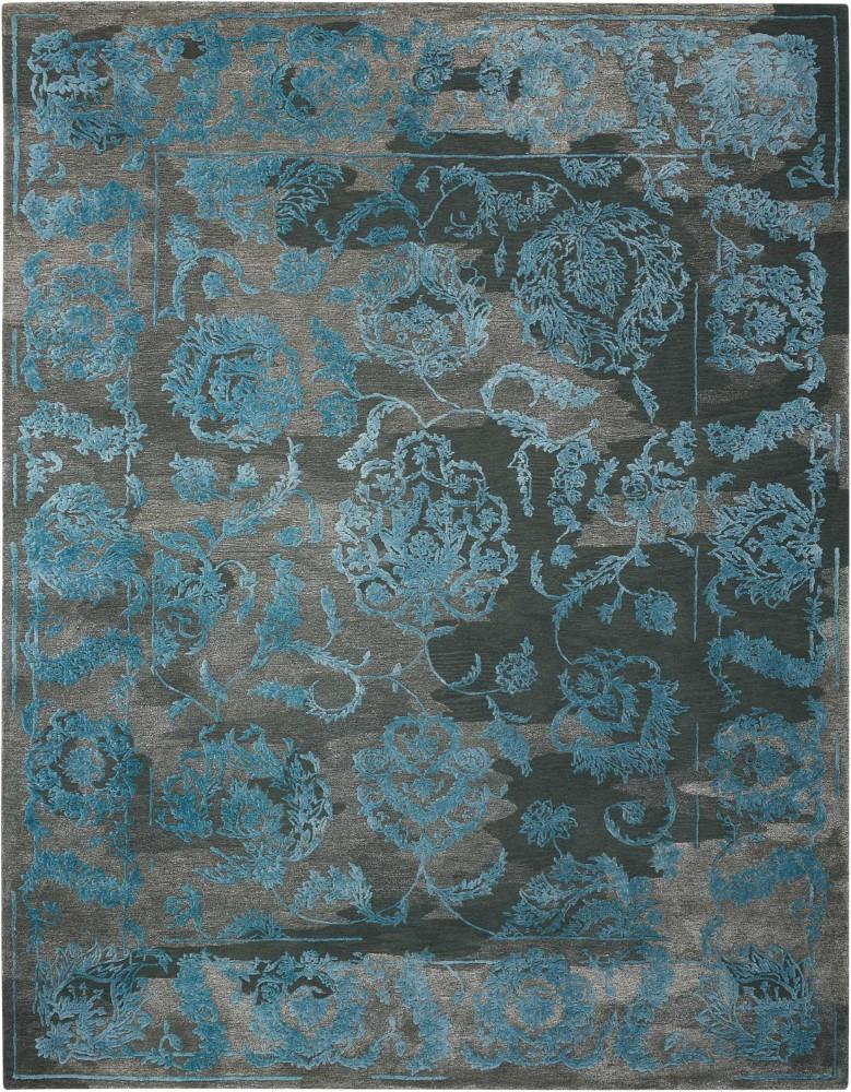 Nourison - Opaline OPA12 Black and Blue 99in x 139in Oversized Rug - OPA12-99446354679_CLOSEOUT veiw 1