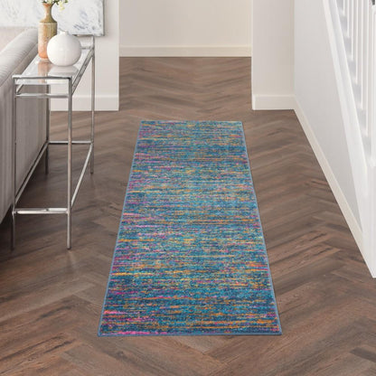 Nourison - Passion 110in x 6 Blue Multicolor Area Rug - PSN35-99446780065 - CLOSEOUT veiw 2