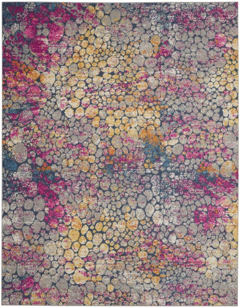 Nourison - Passion 67in x 96in Yellow Multicolor Area Rug - PSN34-99446779953 - CLOSEOUT veiw 1