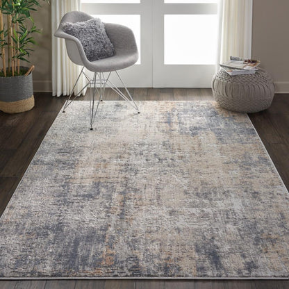 Nourison - Rustic Textures RUS01 Bone and Beige 53in x 73in Rustic Area Rug - RUS01-99446461889 veiw 2
