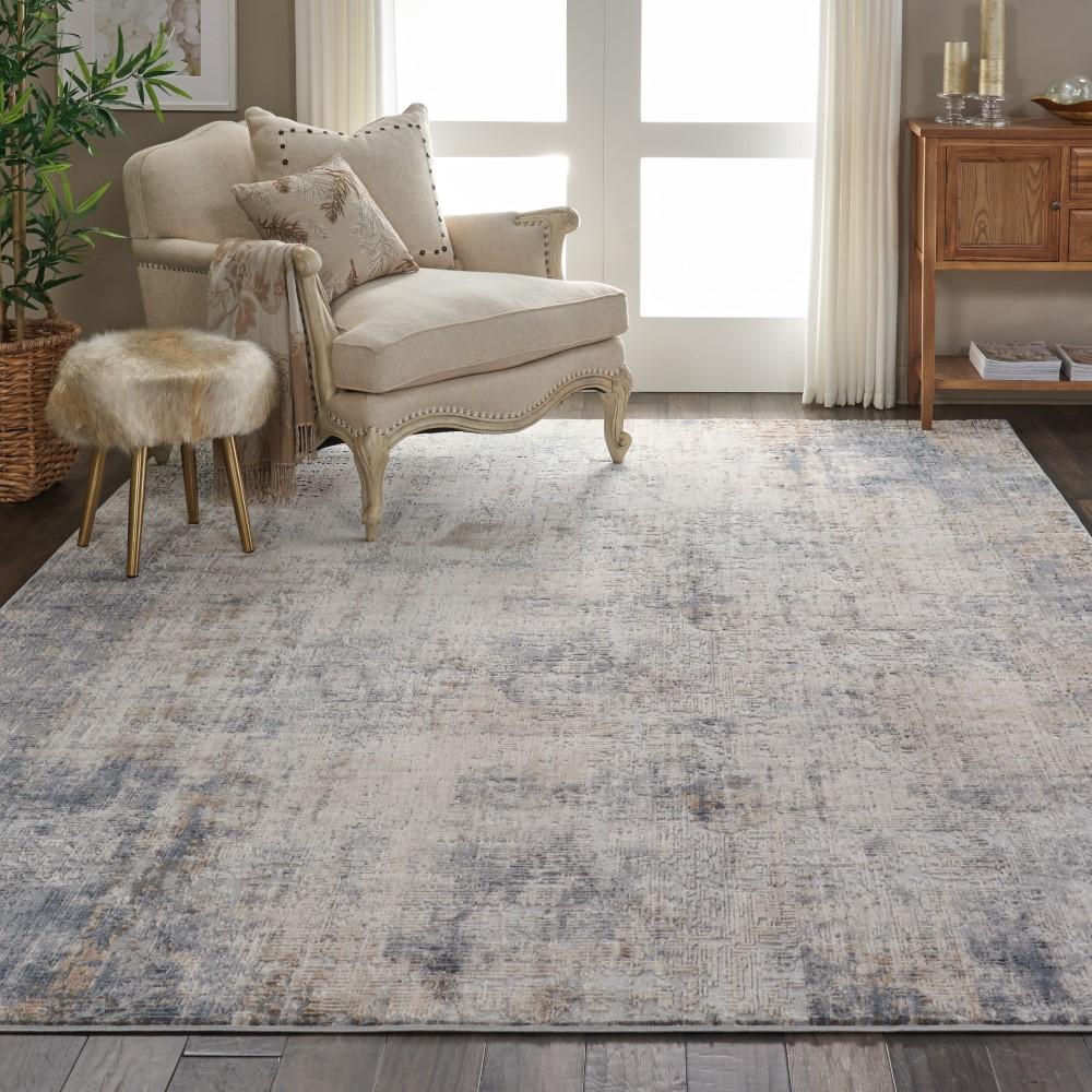 Nourison - Rustic Textures RUS01 Bone and Beige 93in x 129in Oversized Rug - RUS01-99446461902 veiw 3