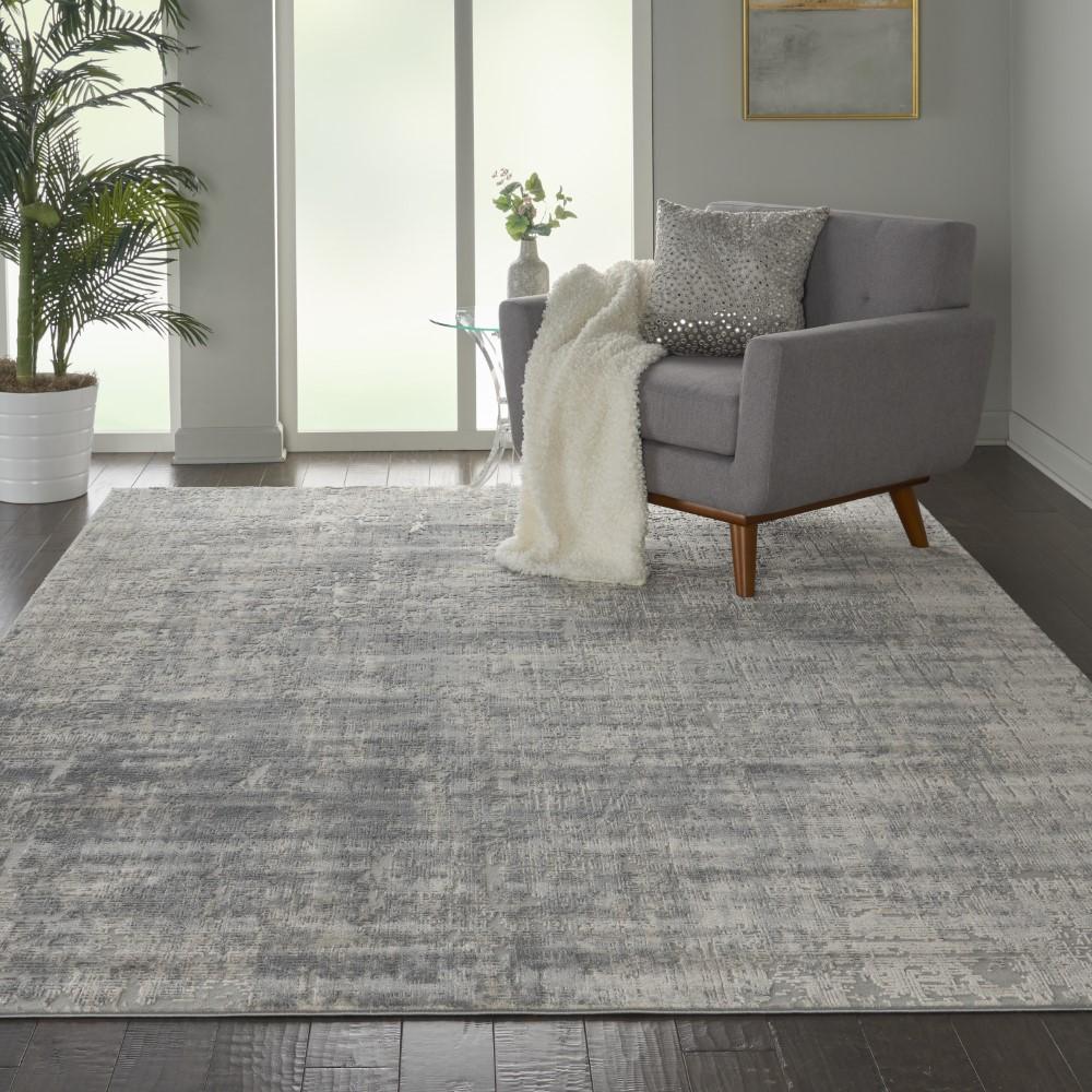 Nourison - Rustic Textures RUS01 Ivory 710in x 106in Oversized Textured Rug - RUS01-99446476159 veiw 2